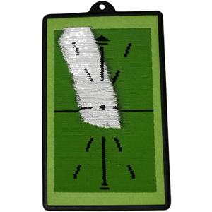 Golf Swing Path Trainer Mat  Instant Feedback for Swing Plane, Club Path, and Ball Contact  Sequins Reveal Impact Direction  Golf Training Aid for All Skill Levels