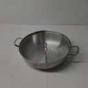 LOLYKITCH 14 Inch Tri-Ply Stainless Steel Saut Pan with Lid,Everyday Pan,Kadhai,Large Skillet,Jumbo Cooker,Induction Deep Frying Pan,Dishwasher and Oven Safe.(13-3/4 Inch 7 Quarts)