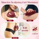 2 Pcs Meridian Massage Brush Magnetic Full Body Meridian Brush Beauty Salon Massage Tools for Full Body SPA Massager Relaxation(Brown)