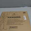 Sharpty Plastic Hangers Clothes Hangers for Clothing, Closet, Coats & Shirts - Durable & Space Saving - for Everyday Standard Use, Room Essentials & Basics - 20 Pack - Beige