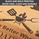 Grill Grilling Gifts for Dad, BBQ Cutting Board, King Of The Grill, Father's Day Gifts For Dad, Best Dad Ever Gift For Father