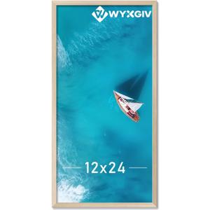 Natural 12x24 Picture Frame Lightweight yet Durable Frame Wall Hanging