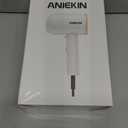 ANIEKIN Hair Dryer, 1875 Watts Fast Drying Blow Dryer with Diffuser and Concentrator, Compact Lightweight Hair Dryer for Women and Men (White)