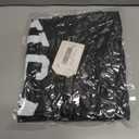 Women's Oversized Graphic Crewneck Sweatshirt Comfy Casual Basic Sweatshirts Pullover Tops (Black, L)