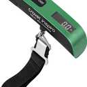 Luggage Scale, Portable Digital Hanging Baggage Scale for Travel, Suitcase Weight Scale with Rubber Paint, 110 Pounds, Battery Included (Green)