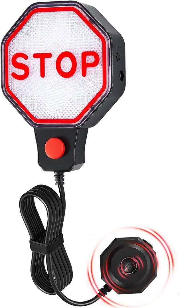 Strdfeve Garage Parking Sensor for Cars  Adjustable LED Parking Aid with Red/Yellow/Green Indicator, 6"6 ft Stop Distance