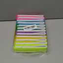 12pcs Ski Straps Adjustable Ski Fasteners Straps for Carrying Durable Hook and Loop EVA Protector Pads Between (Rainbow Colors)