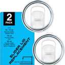 Polar Camel Tumbler Lid Replacement (2-Pack) - Slider Lid, Fits 10 oz, 15 oz, 16 oz, 20 oz Tumblers and Travel Mugs