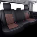 YIERTAI Car Seat Covers for Dodge Ram Fit 2009-2026 1500 2010-2026 2500 3500 Classic Bighorn Longhorn Laramie Tradesman Truck Brown Full Set