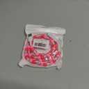 Aolcev USB C Cable 2 in 1 Multi USB A to USB C Fast Charging Cable 3.3FT Beaded for iPhone Charger 66W Beads USB Type C Charger Cord for iPhone 17 16 15 14 Pro Max Galaxy S25 S24 Ultra Pink