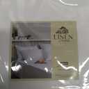 Linen Home 100% Cotton Percale Weave Fitted Sheet, Twin Size, White, 1 Deep Pocket Fitted Sheet, Fits Mattress Upto 16" Crisp and Cool Strong Bed Linen, 39"X75"+15"