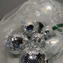 Haull 8 Pcs Large Disco Ball Set Silver Mirror Disco Reflective Ball with Hanging Ring Party Ornament Decoration for Stage Club Ballroom Dance Hall Wedding Prom Props(8'', 6'', 4'')
