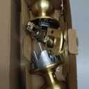 SCHLAGE F40 GEO 608 Georgian Knob Bed and Bath, Satin Brass (Privacy)