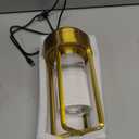 Portable Metal Table Lamp for Indoor/Outdoor ,Rechargeable Cordless LED Lamp, 3-Colour Infinitely Dimming Battery Powered Small Desk Lamp, Restaurant/Bedroom/Bar/Coffee Shop/Camping Light (Gold)