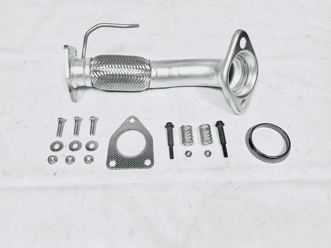 Exhaust Front Flex Pipe Direct Fit Compatible with Honda Accord 2008 2009 2010 2011 2012 2.4L, Compatible with Acura TSX 2.4L 2009 2010 2011 2012 2013 2014