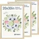 20x30 Poster Frame Set - 3 Pack - Natural Oak Wood - Display Wall Posters, Gallery Displays, Large Photos & Puzzles - Wall Decor