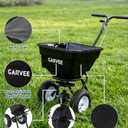 Garvee 100LBS Push Broadcast Spreader, 12FT Spreading Width, 13in All-Terrain Wheels, Adjustable Flow Control, Heavy Duty Walk Behind Lawn Spreader for Fertilizer, Grass Seed, Ice Melt, Salt