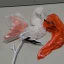 MorningRo 4 Pcs Heavy Duty Christmas Stocking Holders Cast Iron Hangers for Mantle Xmas Branch Stocking Holder with Protective Pad for Fireplace Home Shelf Can Hold Up 5 lbs (Retro White)