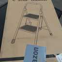 HBTower Step Ladder, Folding Step Stool with Wide Anti-Slip Pedal
Sturdy Steel Ladder, Convenient Handrail, Lightweight, Portable Steel Step Stool