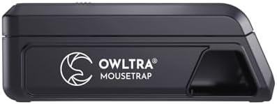 OWLTRA Indoor Electric Mouse Trap, Instant Eliminate Rodent Zapper with Pet Safe Trigger, Black, Small