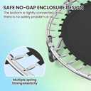 60" Trampoline for Kids,5FT Adjustable for Toddler Trampoline with Enclosure Net,Trampolines Indoor/Outdoor with Basketball Ball& Toys for Boys & Girls
