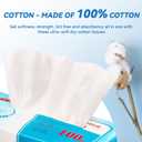 Elevon Multi-Purpose 100% Unscented Cotton Tissue Soft Dry Facial Cotton Wipes for Sensitive Skin, , White (Pack of 18)