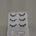 FlutterHabit Bestie Ready Set Starter Kit, DIY Eyelash Extensions, Lash Clusters for Women, Professional Quality At Home Eyelash Extension Kit, Natural False Lashes, 3 Lash Sets, Lash Glue Included