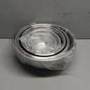 FineDine Stainless Steel Mixing Bowls Set, Dishwasher Safe, Up To 8 Quart Metal Mixing Bowls For Kitchen, Nesting, Large, Small, Big Food Prep, Cooking, Baking