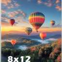 8 x 12 Acrylic Picture Frame, Horizontal/Vertical Clear Photo Frame for Wall with Tape, No Drilling Floating Hanging Frameless Picture Frame, Wall Mount Sign Holder 8x12 for Home, School, Office