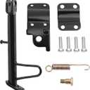 Mokuo Dirt Bike Stand,Motorcycle Kickstand, Scooter Mopeds Side Stand Come with Mounting Bracket in Iron Material Compatible with Most Scooter Mopeds Mini Bike,Height of 17.2cm Above Ground (Total Length:20cm)