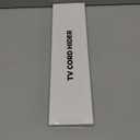 Yecaye TV Cord Hider, 42In Large Cable Hider Black, Wire Covers for 4 Cords, Wire Hiders for TV on Wall, Cable Raceway Concealer, W1.18in H0.6in, Black