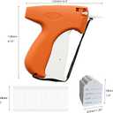 Tagging Gun for Clothing, 2006 Pieces Price Tag Attacher Gun Kit for Clothes Labeler, Clothes Tagging Applicator Gun Set with 1600 Fasteners, 400 Clothing Labels and 6pcs 0.08 inch Needles