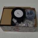 Geedel Rotary Cheese Grater, Kitchen Mandoline Vegetable Slicer with 3 Interchangeable Blades, Easy to Clean Rotary Grater Slicer for Fruit, Vegetables, Nuts (Blue)