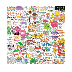 100 Pcs Holographic Positive Affirmation Stickers for Adult Women Teens, Waterproof Vinyl Motivational Inspirational Quote Stickers for Water Bottle Journal Vision Board Computer Laptop Phone