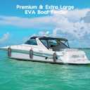 AWEMUFA Boat Fenders Easy to Install Bumper for Docking Ideal Fender for Pontoon, Bass, Jet Ski and Fishing Boats, X-Large