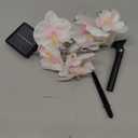 Solar Garden Lights Outdoor, Waterproof Flowers String Light, 12.5ft 10 LED Phalaenopsis Orchid Patio Light for Garden Yard Tree Christmas Wedding Party Decor