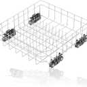 W10728159 Dishwasher Lower Rack for Kitchenaid Maytag Dishwasher Rack Part