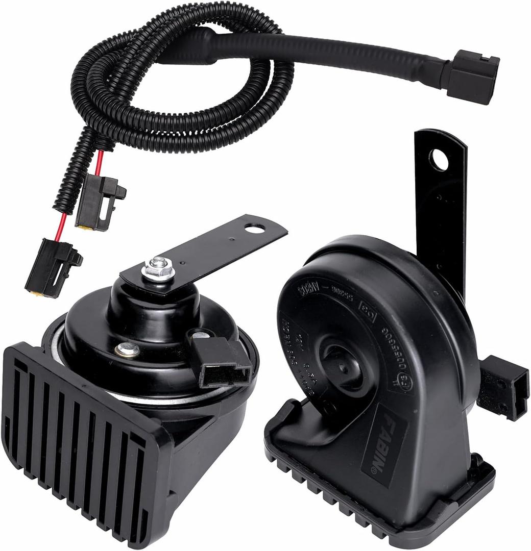 Car Horn for Toyota with 1 to 2 Plug Compatible with Toyota, 12V Waterproof Dual-Tone Electric Snail Horn Train Horns Kit for Car