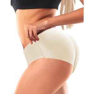 VENDAU Fake Butt Pads for Women Bigger Butt Padded Underwear Butt Enhancer Underwear Shaper Butt Lifter Panties Hip Shapewear (Beige, M)