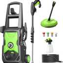 Electric Pressure Washer for Effortless Cleaning, 4800PSI Max 3.0GPM Power Washer, 4 Nozzles & Detachable Foam Cannon for Easy Use, Home/Driveway/Car Wash/Patio/Fence Power Washer with Surface Cleaner