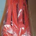 200 Pcs Extra Long Spoons for Ice Cream Floats Plastic Sundae Spoons Bulk 8 Inch Long Handle Spoon Heavy Duty for Ice Cream Milkshakes Tea Cocktails Root Beer Float and Tall Beverages (Red)