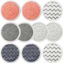 10 Pack Upgraded S7001 Pads Replacement Steam Mop Pads for Shark S7001 S8201 S7000 S7201 S8001 S7000AMZ, S7001TGT Series Steam Mop Pads,Steam&Scrub All-in-One Scrubbing Mop Pads,Part Model#:XKITP7000