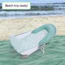 Ingenuity Foldaway 2-Position Bather, 2-Position Bath Support for Sink or Bathtub, for Ages 0-6 Months, Up to 20 Pounds, Green