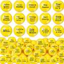 Poen 120 Pcs Motivational Stress Balls for Adults Bulk 1.57 Inch Stress Relief Balls Foam Squeeze Toys with Inspirational Quotes Anxiety Relief Fidget Toys for Office Employee Gifts