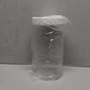 32 OZ Plastic Jars,16 Pcs Clear Plastic Jars with White Lids Round Empty Storage Jar Wide Mouth Refillable Storage Container with Lids for Household and Kitchen Food Organizing