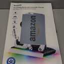 PS5/Slim/Pro Stand for Disc & Digital Console, PS5 Cooling & Charging Station with RGB Lights, PS5 Controller Charger Built-in 3 Level & AUTO Adjustable Fan, PS5/Slim/Pro Accessories Comes 3 USB Ports (Black & White)