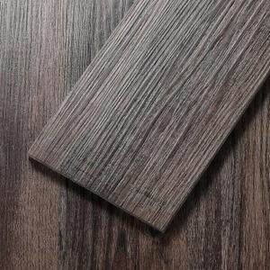 Peel and Stick Floor Tile, Luxury Vinyl Plank Flooring 36-Pack 54 Sq.ft, Real Wood Look Self-Adhesive Vinyl Floor Tiles, Easy DIY for Kitchen, Bedroom and Living Room, Brown