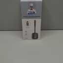 MR.SIGA Toilet Bowl Brush and Holder, Premium Quality, with Solid Handle and Durable Bristles for Bathroom Cleaning, Gray, 1 Pack (One Size)