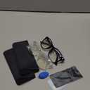 livho High Tech Blue Light Glasses - Advanced up to 99% Blue Light Blocking Computer Glasses - Screen Fatigue & UV Protection (*B1 Light Black+clear)