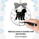 DIY Name Bernedoodle Christmas Ornament, Bernedoodle Ornaments for Christmas Tree, Gifts for Lovers Loss of Pet Sympathy on Mothers Day, Puppy Pet Lover Dog Mom Dad Keepsake Car Hanging Decor